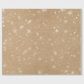 Papier Cadeau Fête de Noël des Flammes de neige d'hiver en Russi (Plat)