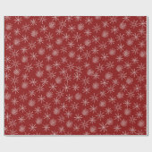 Papier Cadeau Fête de Noël des Snowflakes (Plat)