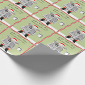 Papier Cadeau Fête de Noël éléphant blanc (Coin)
