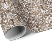 Papier Cadeau Fête de Noël en bois rustique (Coin rond)