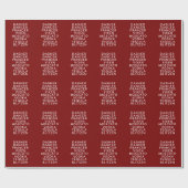 Papier Cadeau Fête de Noël en buvant Dasher Dancer (Plat)