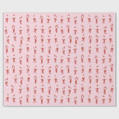 Papier Cadeau Fête de Noël espiègle d'Elf (Plat)