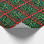 Papier Cadeau Fête de Noël Feliz Navidad Cactus Tree (Coin)