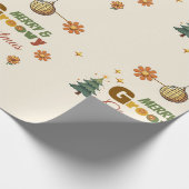 Papier Cadeau Fête de Noël Groovy 70 (Coin)