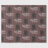 Papier Cadeau Fête de Noël Krampus (Plat)