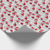 Papier Cadeau Fête de Noël Motif sans faille (Coin)