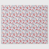 Papier Cadeau Fête de Noël Motif sans faille (Plat)