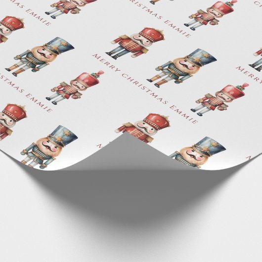 Papier Cadeau Fête de Noël Nutcracker sur mesure (Coin)