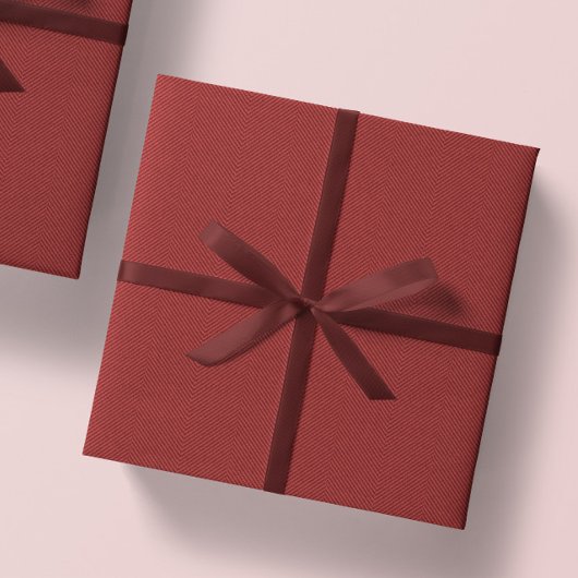 Papier Cadeau Fête de Noël rouge à tweets