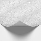Papier Cadeau Fête de Noël Silver Snowflake (Coin)