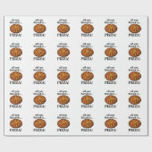 Papier Cadeau Fête de Pizza au Pepperoni (Plat)