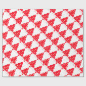 PAPIER CADEAU FÊTE DE VACANCES DE NOËL ROUGE (Plat)