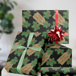 Papier Cadeau Fête de vacances Holly Berry Custom Black Christma<br><div class="desc">Vous recherchez du papier d'emballage festif ? Ne manquez pas notre exclusivité Modern Holly Berries Custom Black Christmas Wrapping Paper! C'est le choix idéal pour ajouter une touche personnelle à vos cadeaux enveloppés d'amour. Laissez vos cadeaux briller cette période de fêtes et leur donner un look charmant avec ce papier...</div>