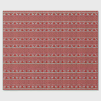 Papier Cadeau Fête de vacances rouge