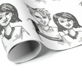 Papier Cadeau Fête des Fils et Filles (Coin rond)