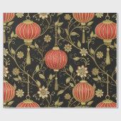 Papier Cadeau Fête des lanternes chinoise (2) (Plat)
