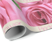 Papier Cadeau Fête des mariées (Coin rond)