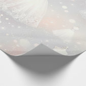 Papier Cadeau Fête des mariées Mariage Robe Lumières Pastel (Coin)