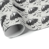 Papier Cadeau Fête des mariées parasol douche (Coin rond)