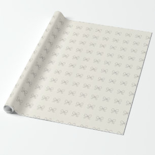 Papier Cadeau Fête des Mères à motif de nœud élégant
