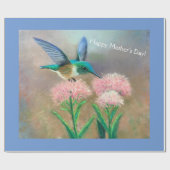 Papier Cadeau Fête des mères Enveloppe cadeau de colibri (Plat)