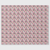 Papier Cadeau Fête des Mères Rose (Plat)