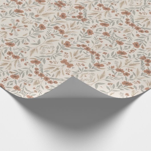 Papier Cadeau Fête des Mères Rustique Bloom (Coin)