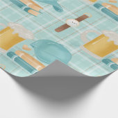 Papier Cadeau fête des pères motif papier d'emballage mignon, él (Coin)