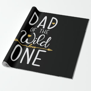 Papier Cadeau Fête des pères Papa Of The Wild Love One
