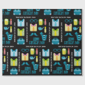 Papier Cadeau Fête des pères personnalisée (Plat)