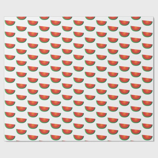 Papier Cadeau Fête d'été de la pastèque (Plat)