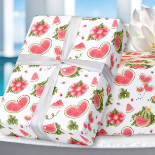 Papier Cadeau Fête d'été Pink Watermelon