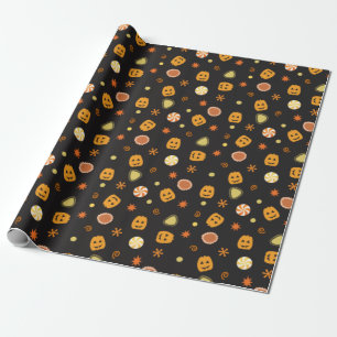 Papier Cadeau Fête d'Halloween