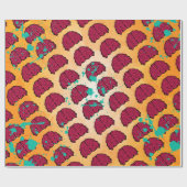 Papier Cadeau Fête d'Halloween Zombie (Plat)