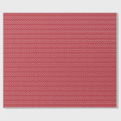 Papier Cadeau Fête d'hiver rouge blanc (Plat)