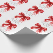 Papier Cadeau Fête douce 16 ans écriture Coquette Red Bow (Coin)