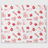 Papier Cadeau Fête du Canada (Plat)