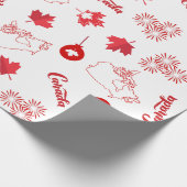 Papier Cadeau Fête du Canada (Coin)