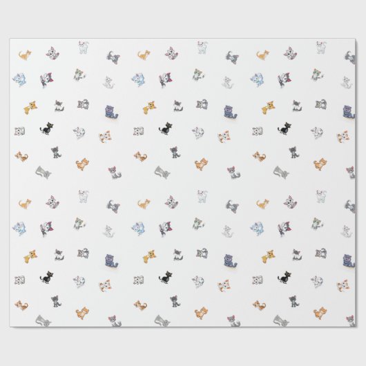 Papier Cadeau Fête du chat (Plat)