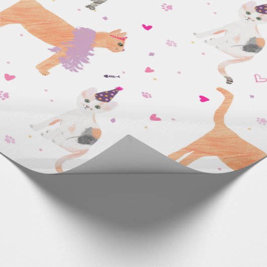 Papier Cadeau Fête du chat (Coin)