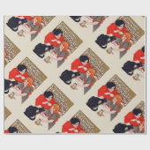 Papier Cadeau Fête du chocolat français Steinlen Art (Plat)