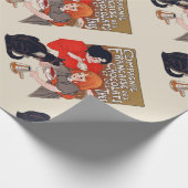 Papier Cadeau Fête du chocolat français Steinlen Art (Coin)