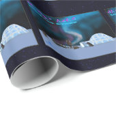 Papier Cadeau Fête du Grand Nord (Coin rond)