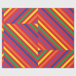 Papier Cadeau Fête du premier anniversaire arc-en-ciel ourson mi