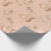 Papier Cadeau fête du thé à petits lapins (Coin)