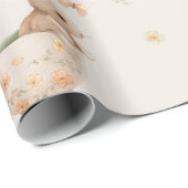 Papier Cadeau fête du thé à petits lapins (Coin rond)