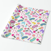 Papier Cadeau Fête en Pyjama Rose (Déroulé)