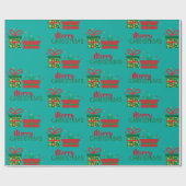 Papier Cadeau Fête Festive Personnalisée Joyeux Noël Cadeaux Box (Plat)