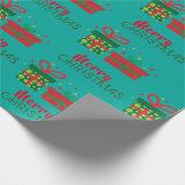 Papier Cadeau Fête Festive Personnalisée Joyeux Noël Cadeaux Box (Coin)