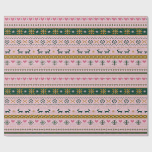 Papier cadeau Fête île de Fair Blush